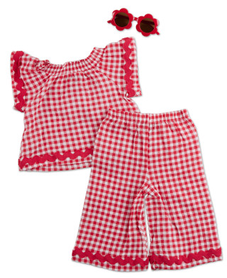 Thumbnail 2: Freestyle Little Girls 2 Pc Pants Set 