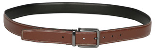 Thumbnail 1: Perry Ellis Men's Half Stitch Manmade Leather Belt 