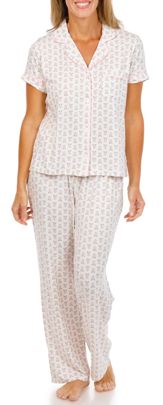 Thumbnail 1: Laura Ashley Women's 2 Pc Pajama Pants Set 