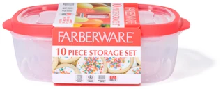 Thumbnail 1: Farberware 10 Pc Nesting Food Storage Container Set 