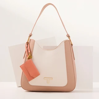 Thumbnail 2: Tahari Pebble Leather Shoulder Bag 