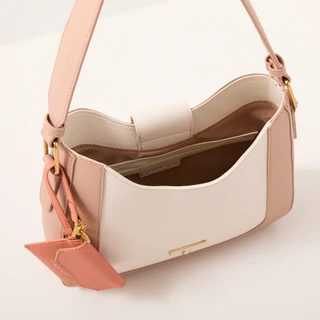 Thumbnail 4: Tahari Pebble Leather Shoulder Bag 