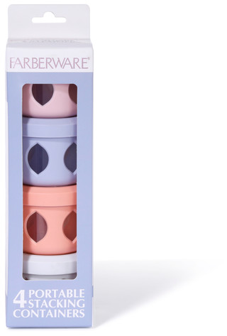 Thumbnail 1: Farberware 4 Pk Stackable Food Storage Containers  