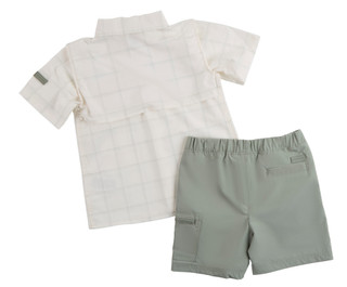 Thumbnail 2: Hunter Little Boys 2 Pc Short Sleeve Shirt & Shorts Set 