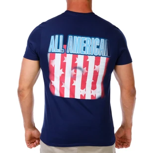 Thumbnail 2: America 250 Men's Short Sleeve American Flag Tee 
