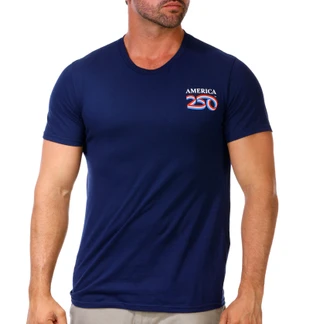 Thumbnail 1: America 250 Men's Short Sleeve American Flag Tee 