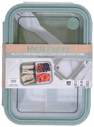 Thumbnail 1: Farberware Multi Compartment Container w/ Fork 