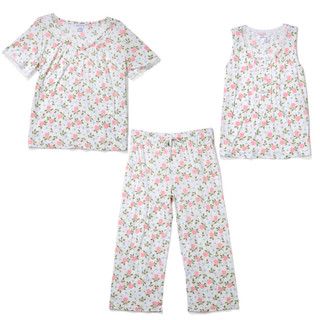 Thumbnail 1: Catherine Malandrino Women's 3 Pc Pajama Pants Set 