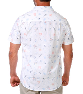 Thumbnail 3: Hurley Men's Short Sleeve Americana Button Down Shirt 