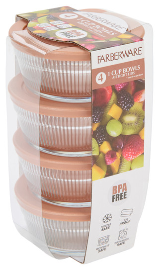 Thumbnail 1: Farberware 4 Pk Food Storage Bowls 