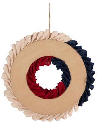 Thumbnail 2: SPECIAL T IMPORTS 16 In Burlap American Wreath 