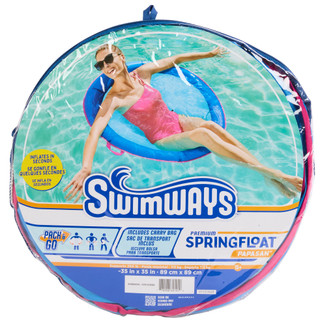 Thumbnail 1: Swimways Round Pop Up Spring Float Lounge 