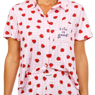 Thumbnail 4: Life is Good Women's 2 Pc Pajama Shorts Set 