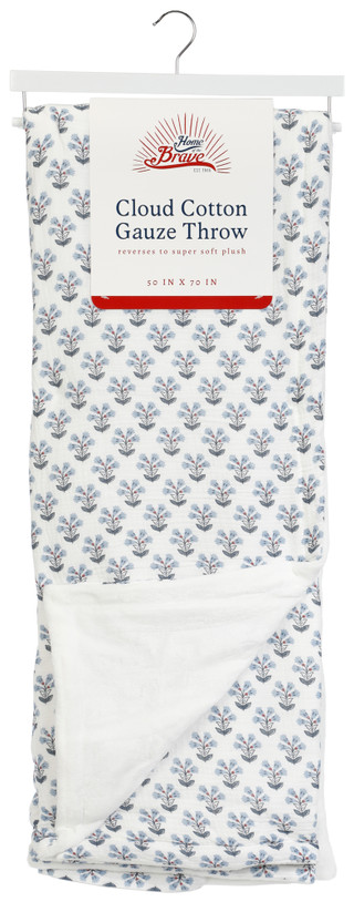 Thumbnail 1: Home of the Brave Cloud Cotton Gauze Throw Blanket 