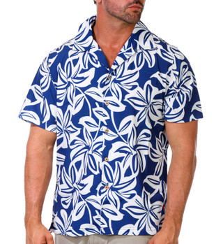Thumbnail 1: Caribbean Joe Men's Short Sleeve Americana Print Button Down Shirt 