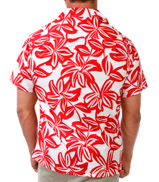 Thumbnail 3: Caribbean Joe Men's Short Sleeve Americana Print Button Down Shirt 