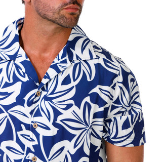 Thumbnail 3: Caribbean Joe Men's Short Sleeve Americana Print Button Down Shirt 