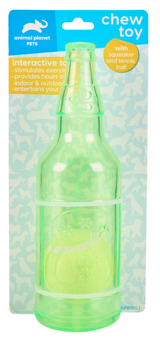 Thumbnail 1: Animal Planet Chewing Bottle w/ Tennis Ball Pet Toy 