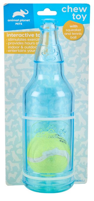 Thumbnail 1: Animal Planet Chewing Bottle w/ Tennis Ball Pet Toy 
