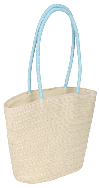 Thumbnail 3: Catherine Malandrino Bluefish Embroidered Straw Zippered Shoulder Tote 