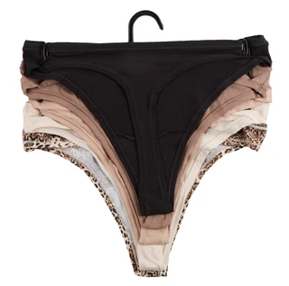 Thumbnail 2: Steve Madden Juniors 5 Pk Cotton Stretch Thong Panties 