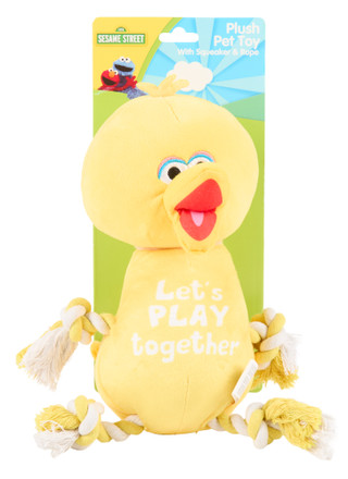 Thumbnail 1: Seasame Street Plush Pet Toy w/ Squeaker & Rope  