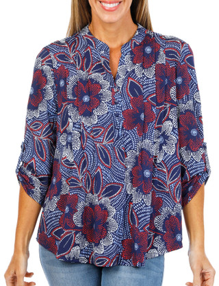 Thumbnail 1: Ava & Grace Women's Floral Print Top  