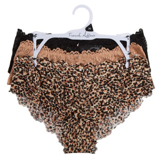 Thumbnail 1: French Affair Women's 3 Pk Lacy Boy Leg Hipster Panties 
