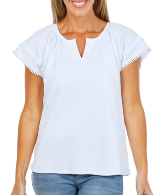 Thumbnail 1: Rafaella Women's Ruffle Sleeve Top 