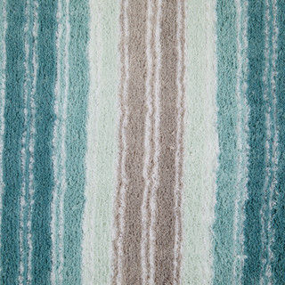 Thumbnail 2: Nautica 20x32 Skid Resistant Striped Bath Rug 