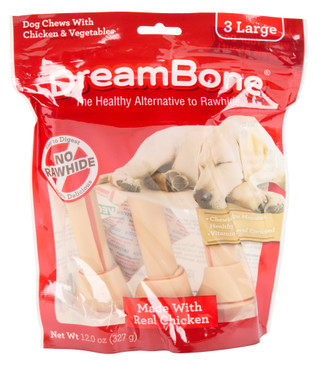 Thumbnail 1: DREAM BONE 3 Pk Vegetable & Chicken Dog Chews 