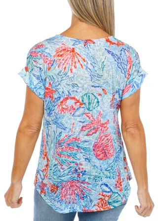 Thumbnail 2: Casey Key Women's Floral Print Top  