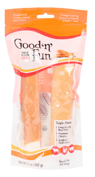 Thumbnail 1: GOOD N FUN 2 Pk Triple Flavor Dog Treats 