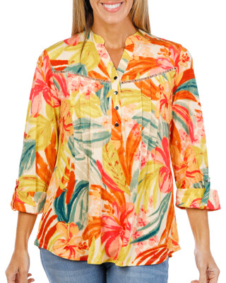 Thumbnail 1: Ava & Grace Women's Floral Print Top  
