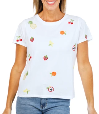 Thumbnail 1: Philosophy Women's Embroidered Fruit Top 