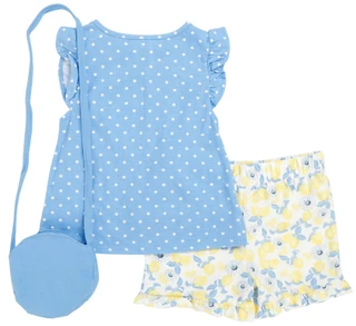 Thumbnail 2: Little Lass Little Girls 3 Pc Shorts Set 