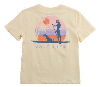 Thumbnail 2: Salt Life Girls Dog Paddleboard Tee 