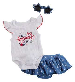 Thumbnail 1: Baby Essentials Baby Girls 3 Pc Skirt Set 