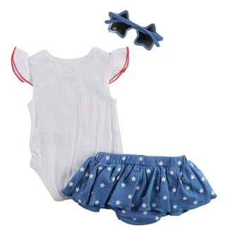 Thumbnail 2: Baby Essentials Baby Girls 3 Pc Skirt Set 