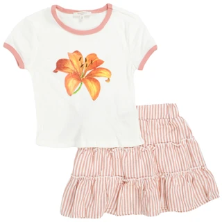 Thumbnail 1: No Comment Girls 2 Pc Skort Set 