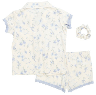 Thumbnail 2: Laura Ashley Toddler Girls 2 Pc Pajama Shorts Set 