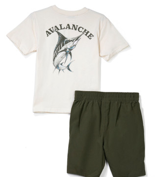 Thumbnail 2: AVALANCHE Boys 2 Pc Shorts Set 