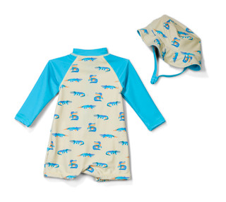 Thumbnail 2: Andy & Evan Baby Boys 2 Pc Swimsuit Set 
