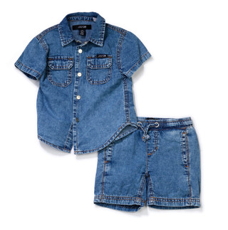 Thumbnail 1: Joe's Jeans Baby Boys 2 Pc Denim Shorts Set 