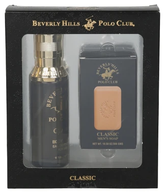 Thumbnail 1: Beverly Hills Polo Club Men’s Classic Eau de Toilette & Soap Set 