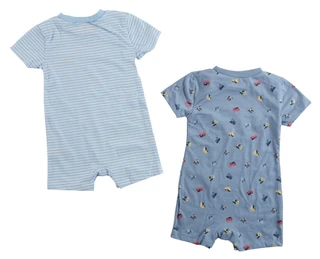 Thumbnail 2: Wrangler Baby Boy 2 Pk Rompers 