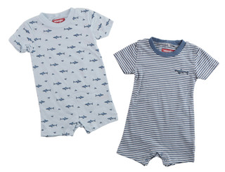 Thumbnail 1: Wrangler Baby Boys 2 Pk Rompers 