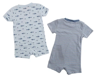 Thumbnail 2: Wrangler Baby Boys 2 Pk Rompers 