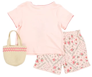 Thumbnail 2: Btween Little Girls 3 Pc Shorts Set 