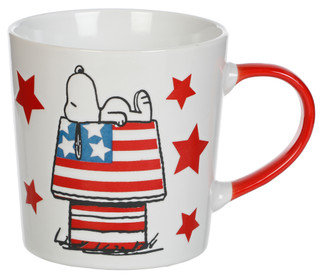 Thumbnail 2: Peanuts Snoopy Doghouse Americana Mug 